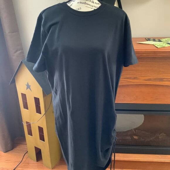 New Black Short Sleeve Summer Dress XL - Picture 1 of 7